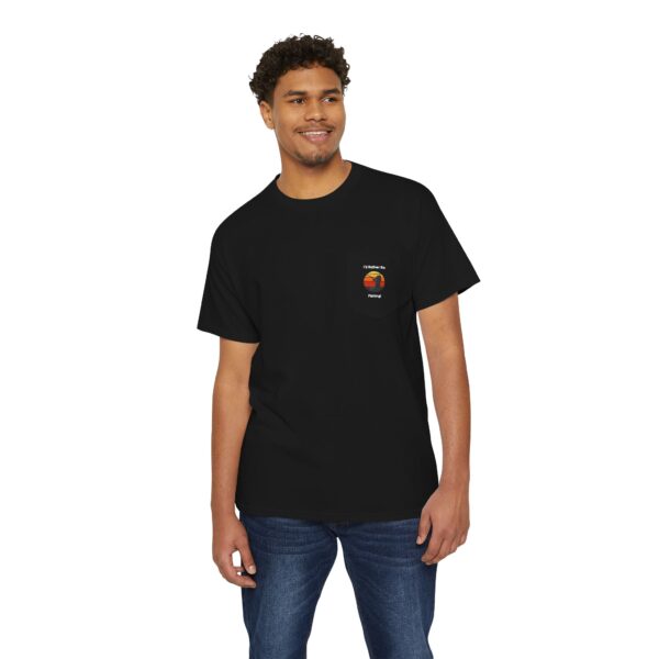 I'd Rather Be Fishing - Pocket T-Shirt - Image 3