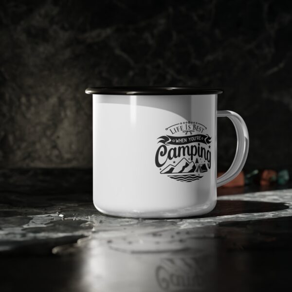 Life Is Best When You're Camping - Enamel Camp Cup - Image 2