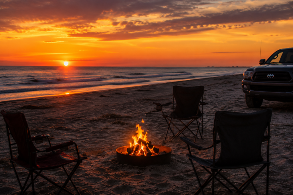 Free Beach Camping at Bolivar Peninsula