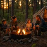 Family camping near Houston TX